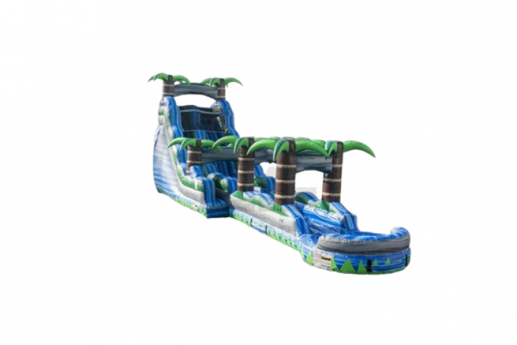 20 FT BLUE CRUSH WATER SLIDE WITH SLIP N SLIDE